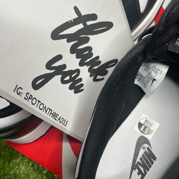 Nike Dunk Low ‘Black and White’ Men - Picture 6 of 6